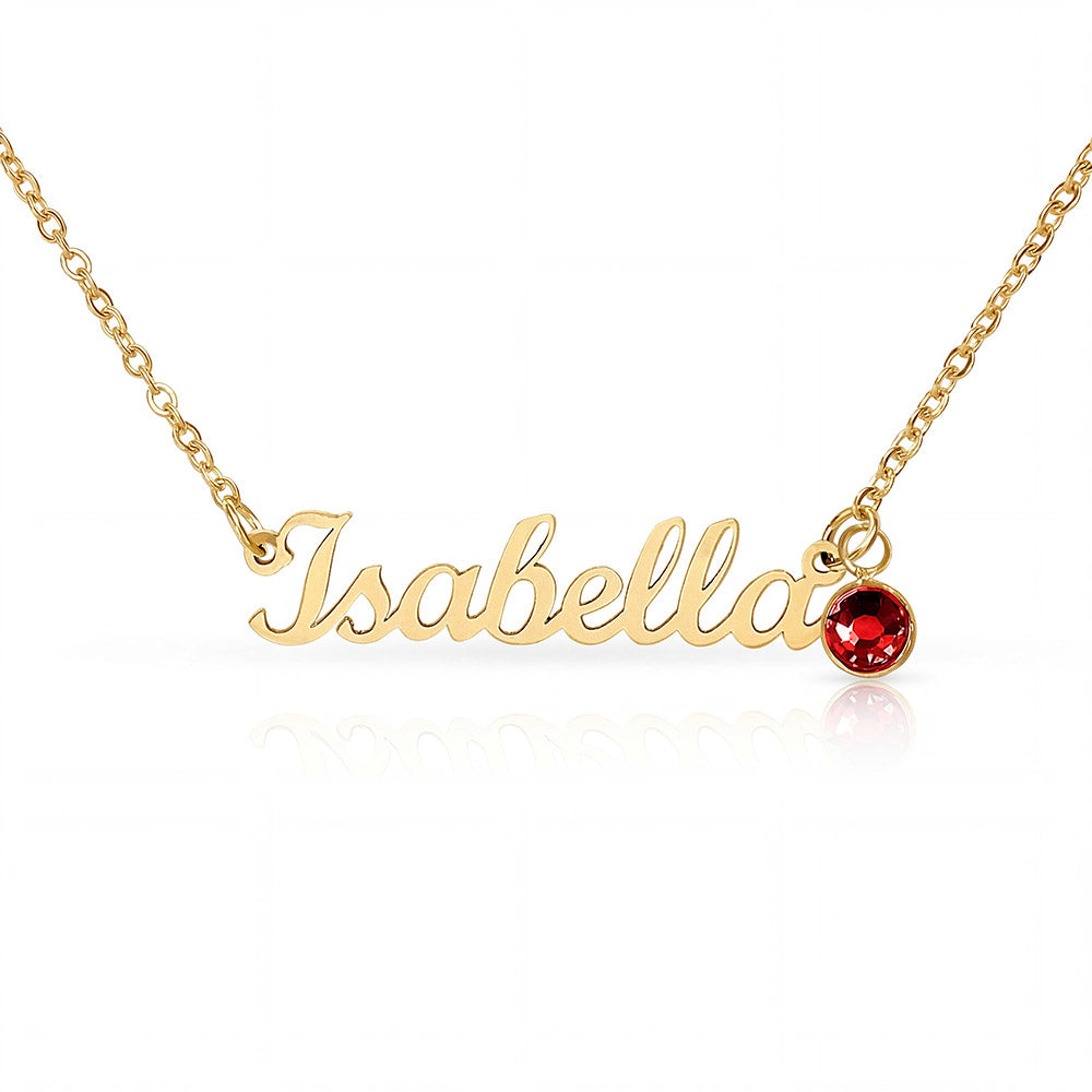 Push Present for New Mom, Custom Baby Name Necklace with Birthstone, Personalized New Baby Gift, Mama Jewelry