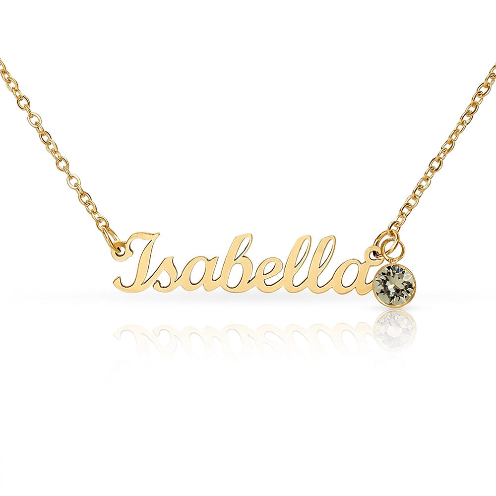 Push Present for New Mom, Custom Baby Name Necklace with Birthstone, Personalized New Baby Gift, Mama Jewelry