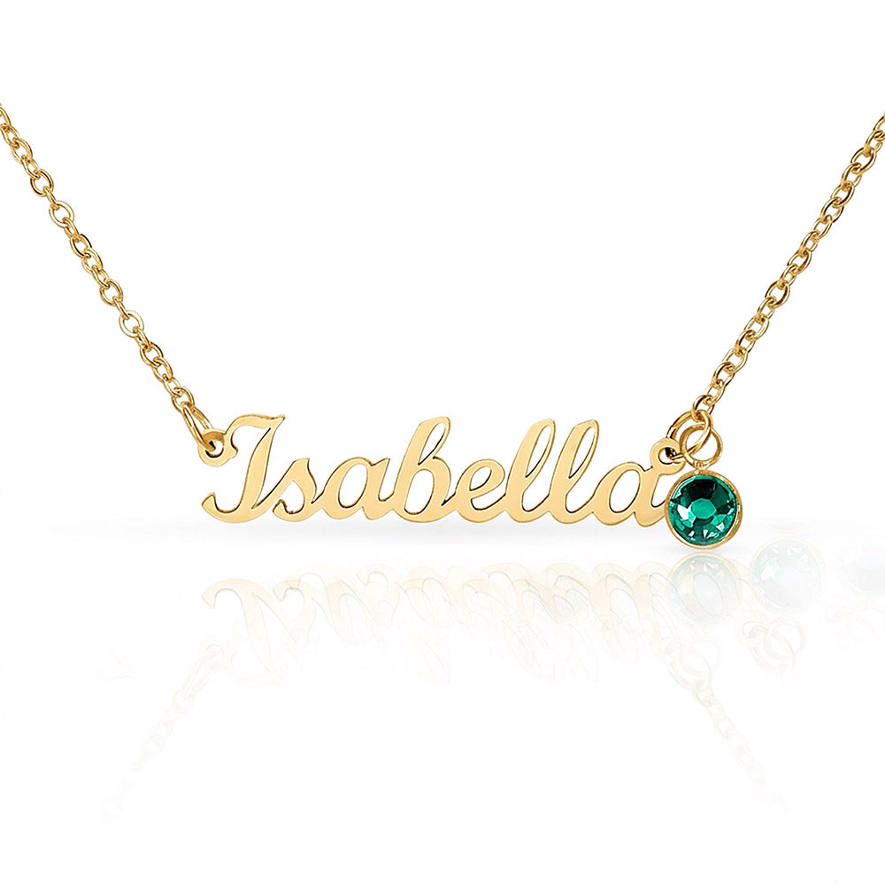 Push Present for New Mom, Custom Baby Name Necklace with Birthstone, Personalized New Baby Gift, Mama Jewelry