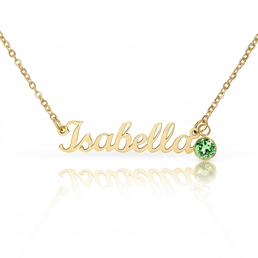 Push Present for New Mom, Custom Baby Name Necklace with Birthstone, Personalized New Baby Gift, Mama Jewelry