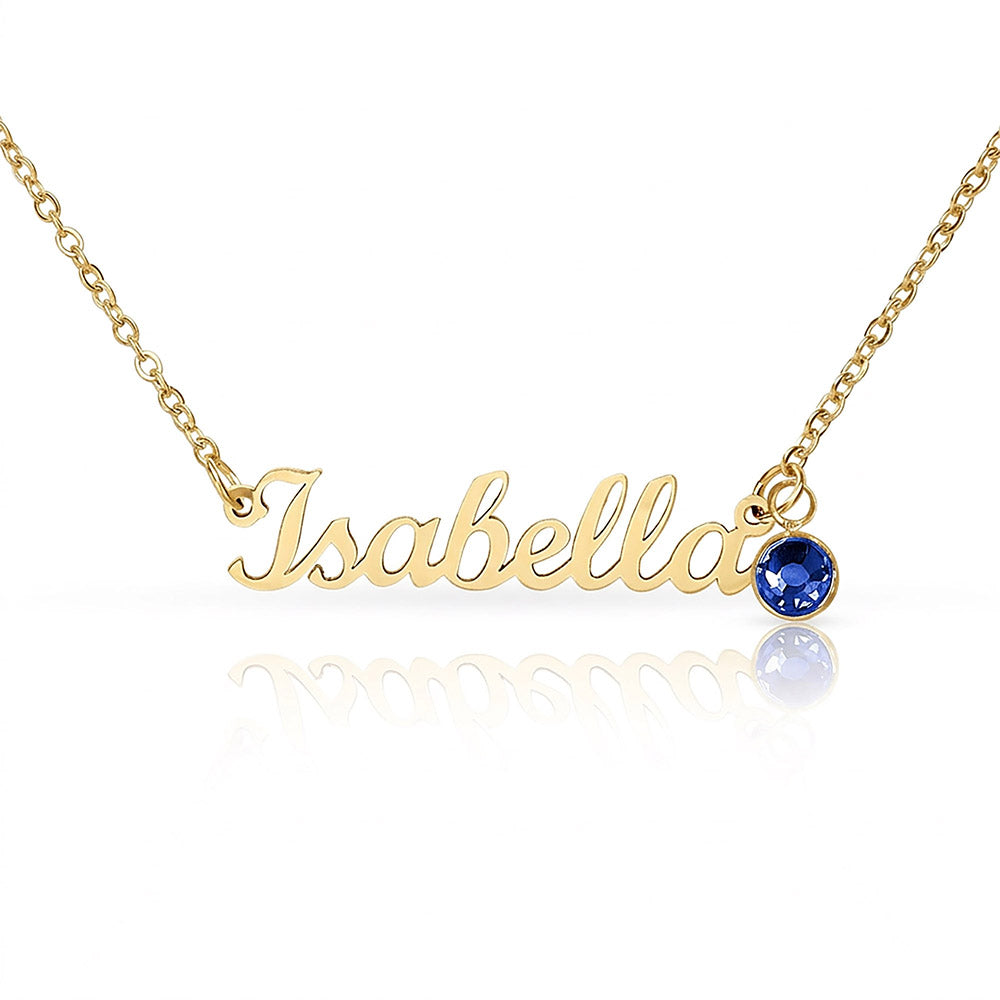 Push Present for New Mom, Custom Baby Name Necklace with Birthstone, Personalized New Baby Gift, Mama Jewelry