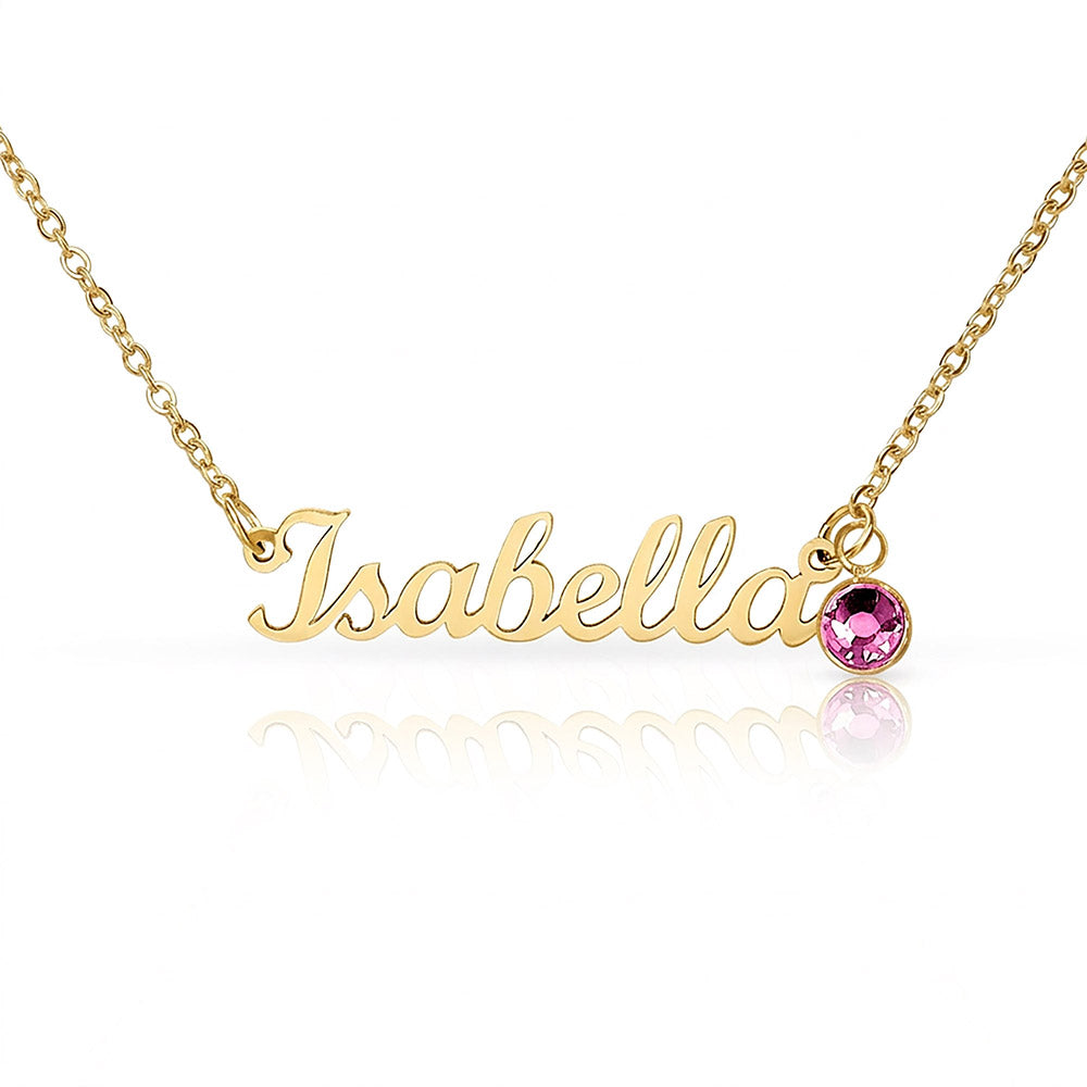Push Present for New Mom, Custom Baby Name Necklace with Birthstone, Personalized New Baby Gift, Mama Jewelry