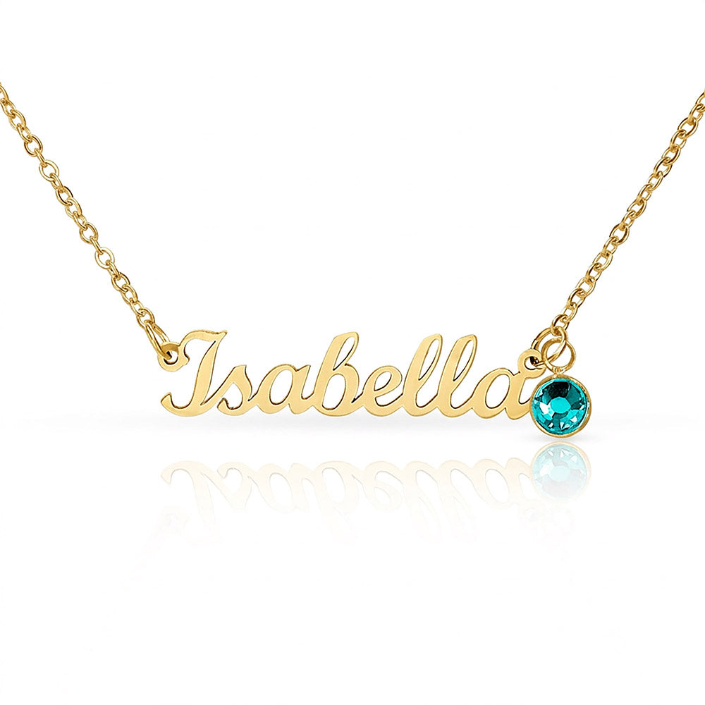 Push Present for New Mom, Custom Baby Name Necklace with Birthstone, Personalized New Baby Gift, Mama Jewelry