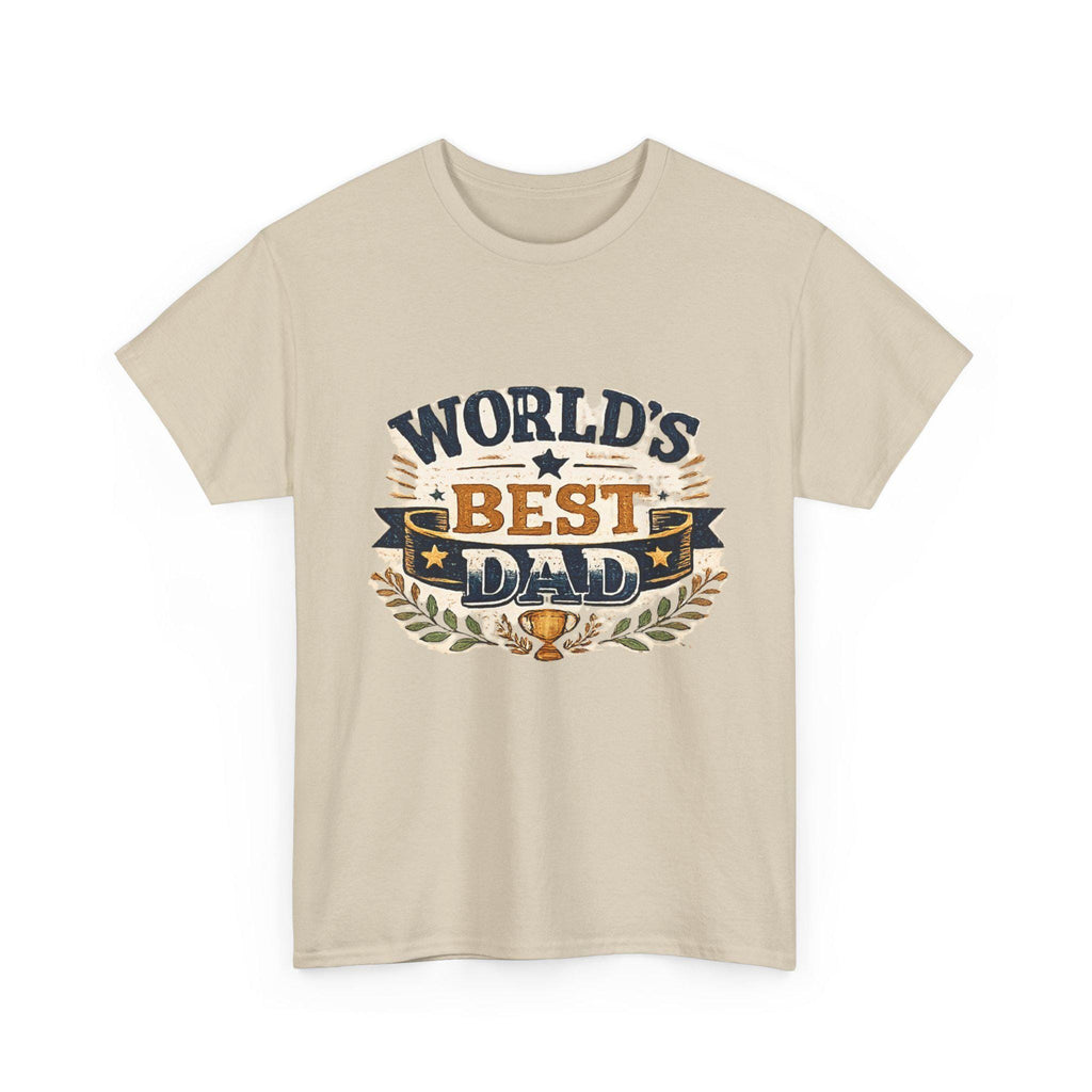 World's Dad Trophy Laurel T-Shirt | Father's Day Gift Tee, Excellent Gift!