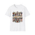 Sweet Land of Liberty T-Shirt | Americana Floral Stars, 250th Anniversary, 4th July, Excellent Gift!
