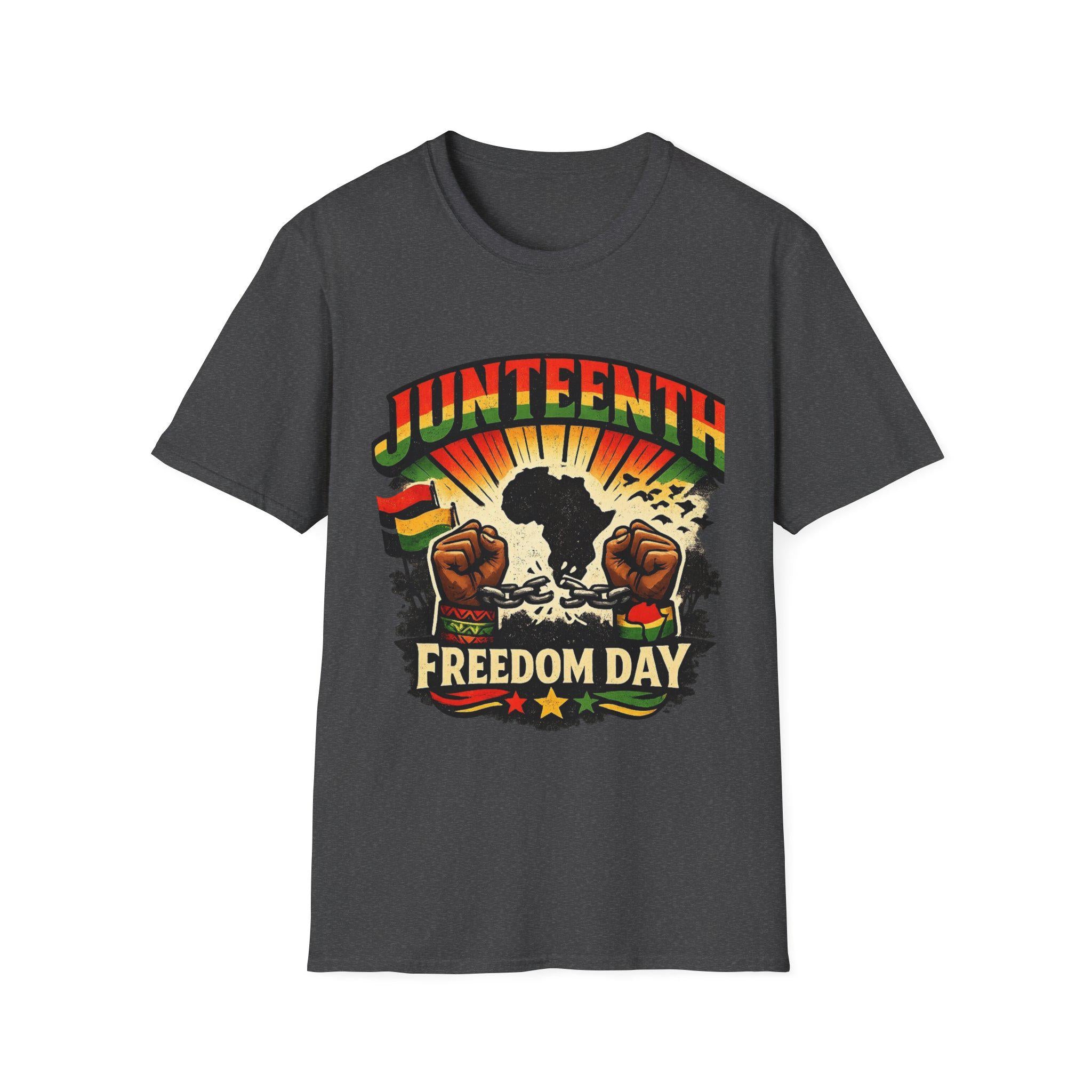 Juneteenth Freedom Day T-Shirt | African Fist, Pan-African Colors