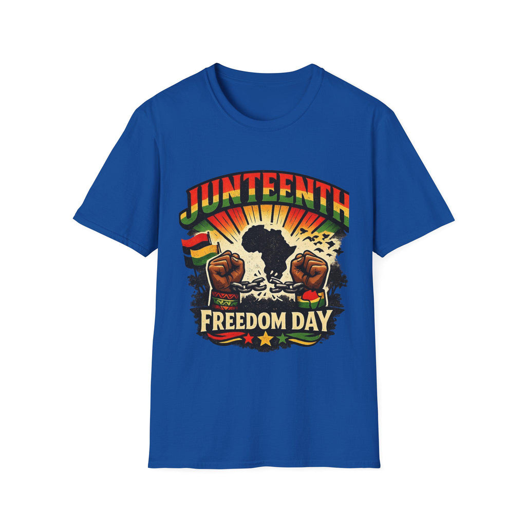Juneteenth Freedom Day T-Shirt | African Fist, Pan-African Colors
