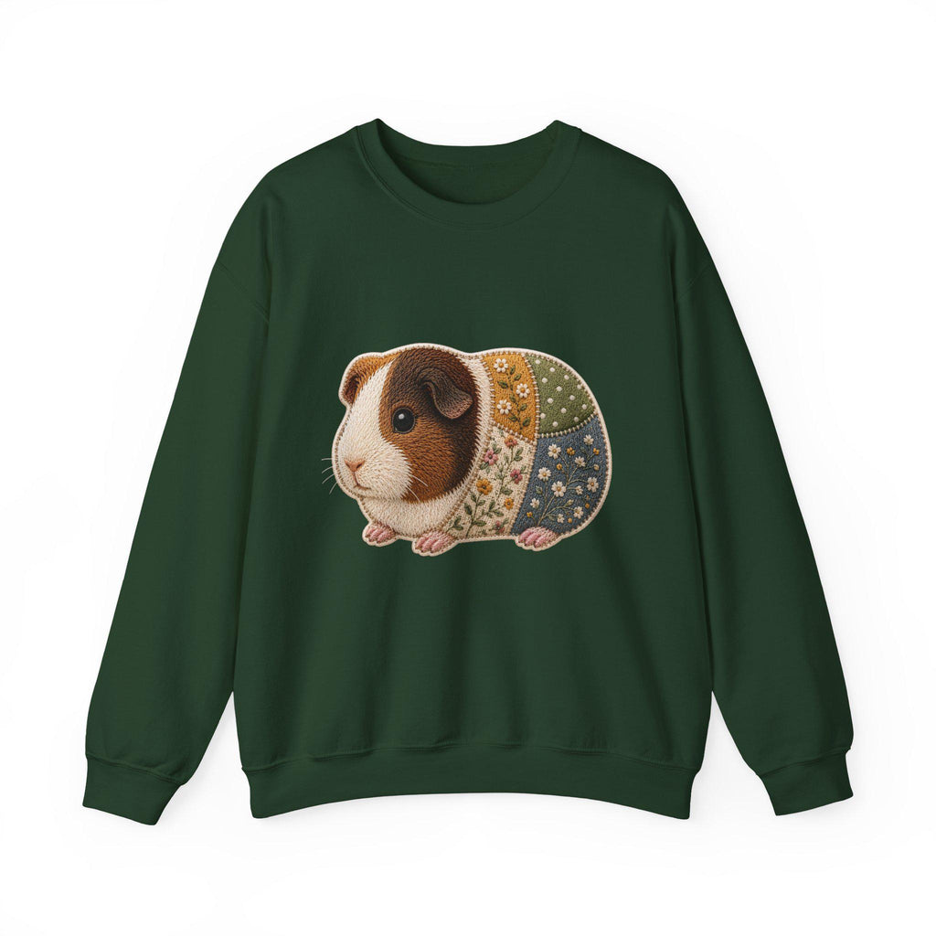 Patchwork Guinea Pig Sweatshirt | Quilted Animal Crewneck, Excellent Gift!