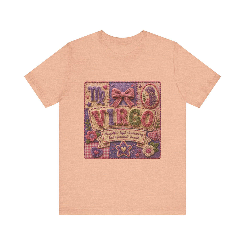 Virgo Patchwork Tee | Astrological Sign, Zodiac Traits Design, Excellent Gift!