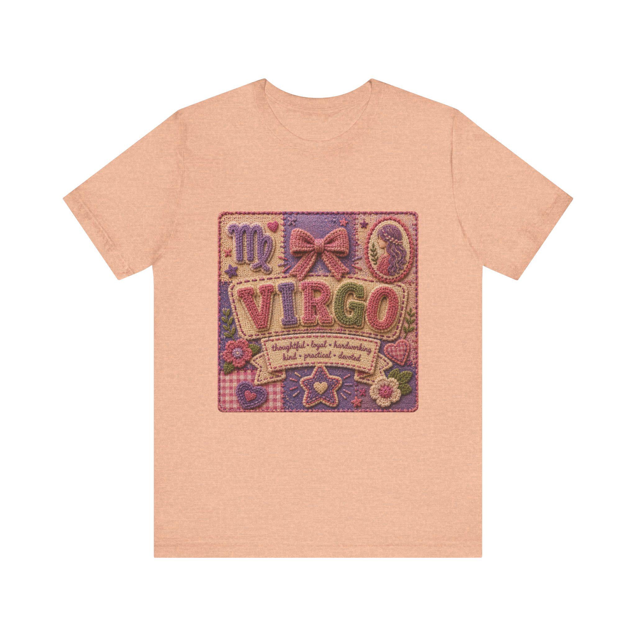 Virgo Patchwork Tee | Astrological Sign, Zodiac Traits Design, Excellent Gift!