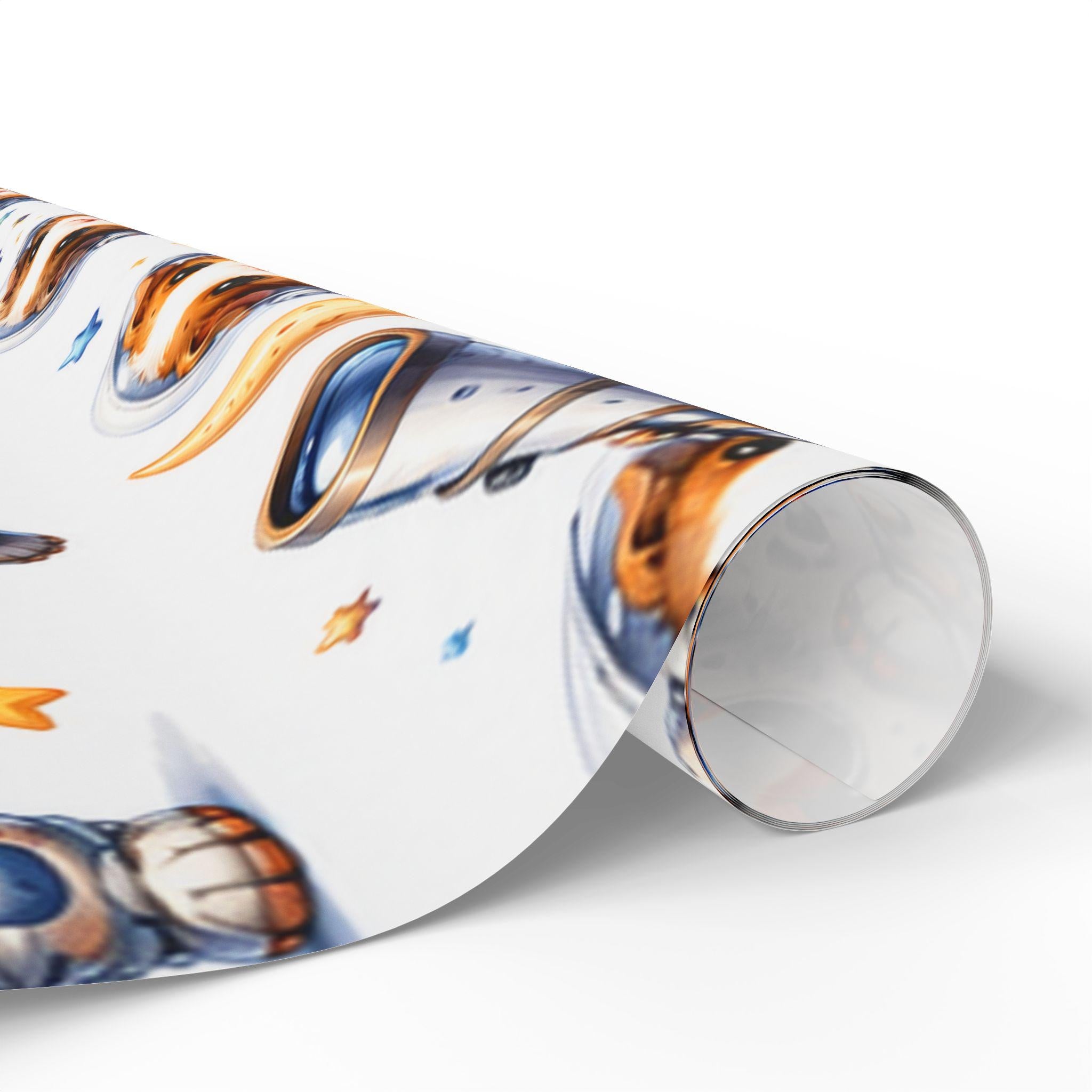 Space Guinea Pig Wrapping Paper | Astronaut Whimsical Gift Wrap, Excellent Gift!