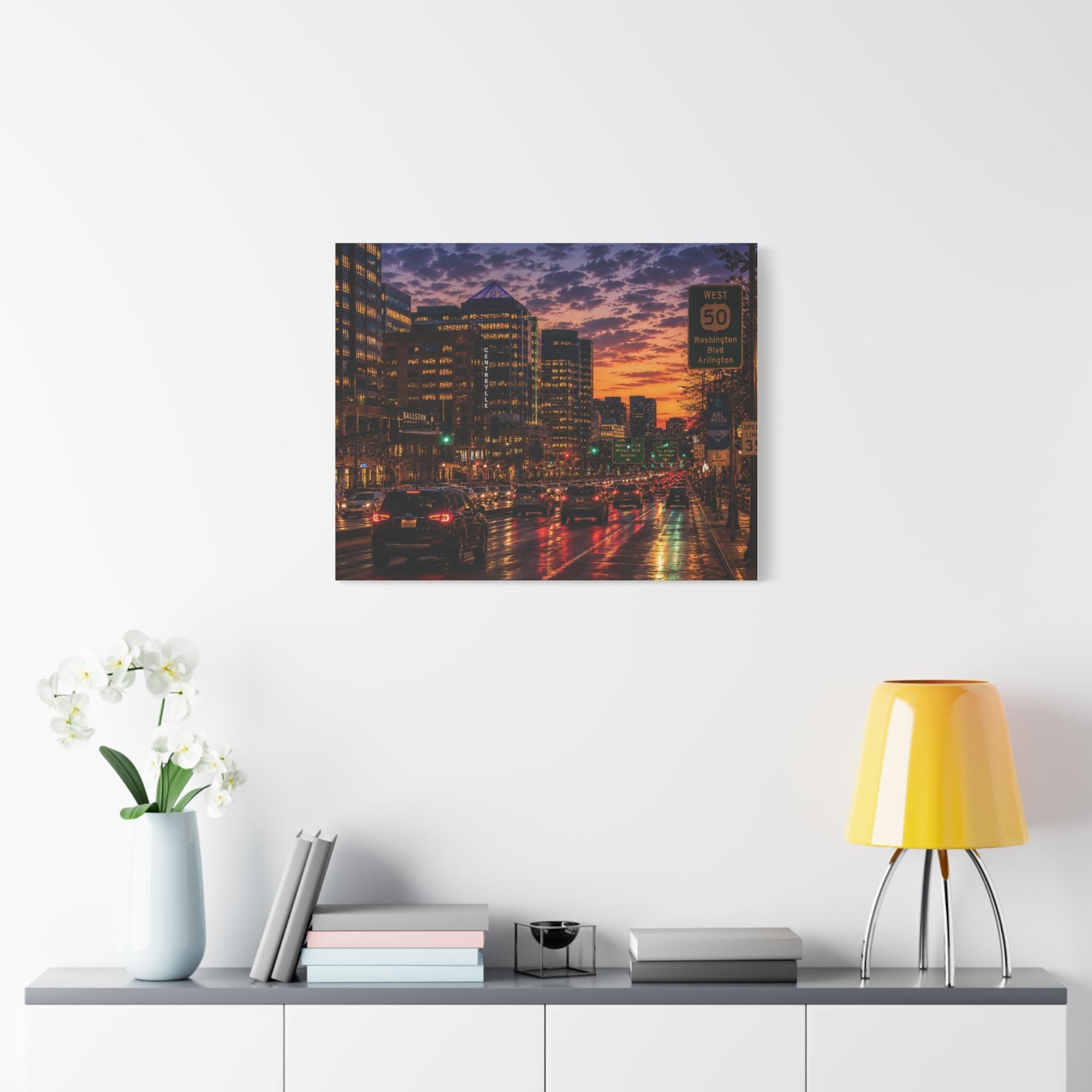 Arlington VA Sunset Cityscape Print | Ballston Skyline (Digital Download) 250th Anniversary, Father's Day Gift, Excellent Gift!