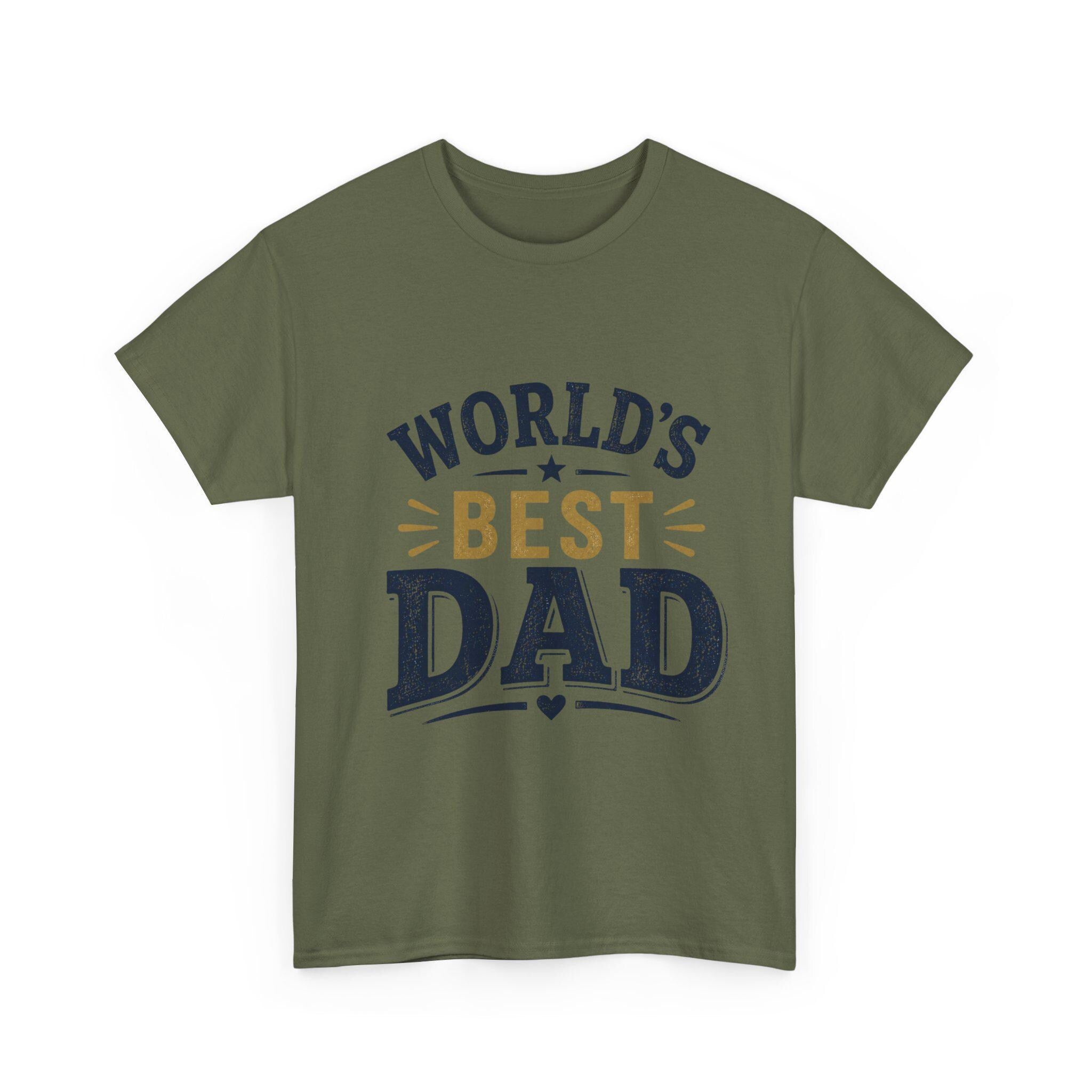 World's Dad T-Shirt | Vintage Typography Father's Day Tee, Excellent Gift!