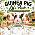 Guinea Pig Life Pack, Birthday Tracker, Adoption Profile, Favorites Log (Digital Download), Excellent Gift!