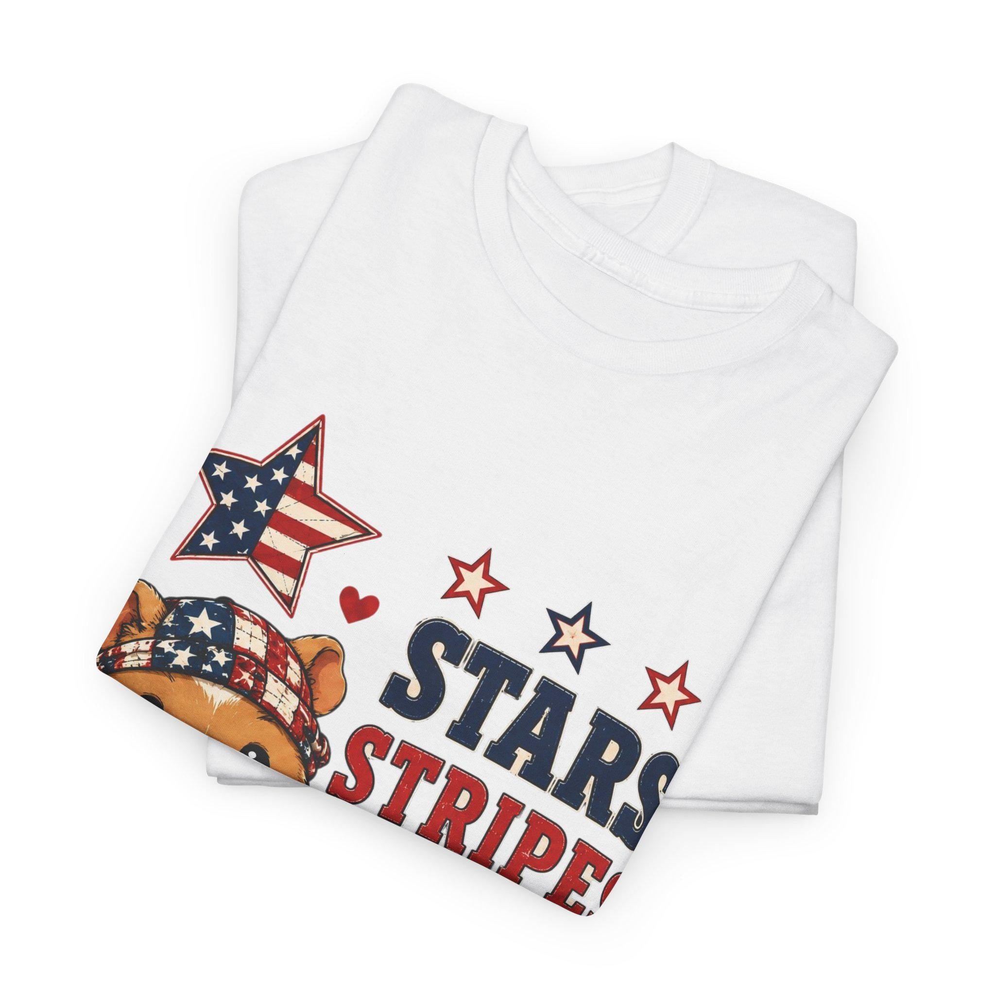 Stars Stripes & Snacks Hamster T-Shirt | Patriotic Fourth of July Tee, Excellent Gift!