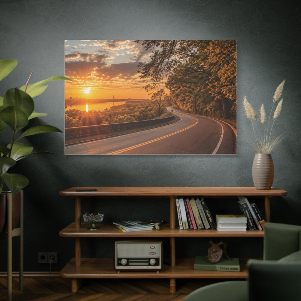 Virginia Country Road Autumn Landscape Print | Winding Road Fall Foliage (Digital Download), Excellent Gift!
