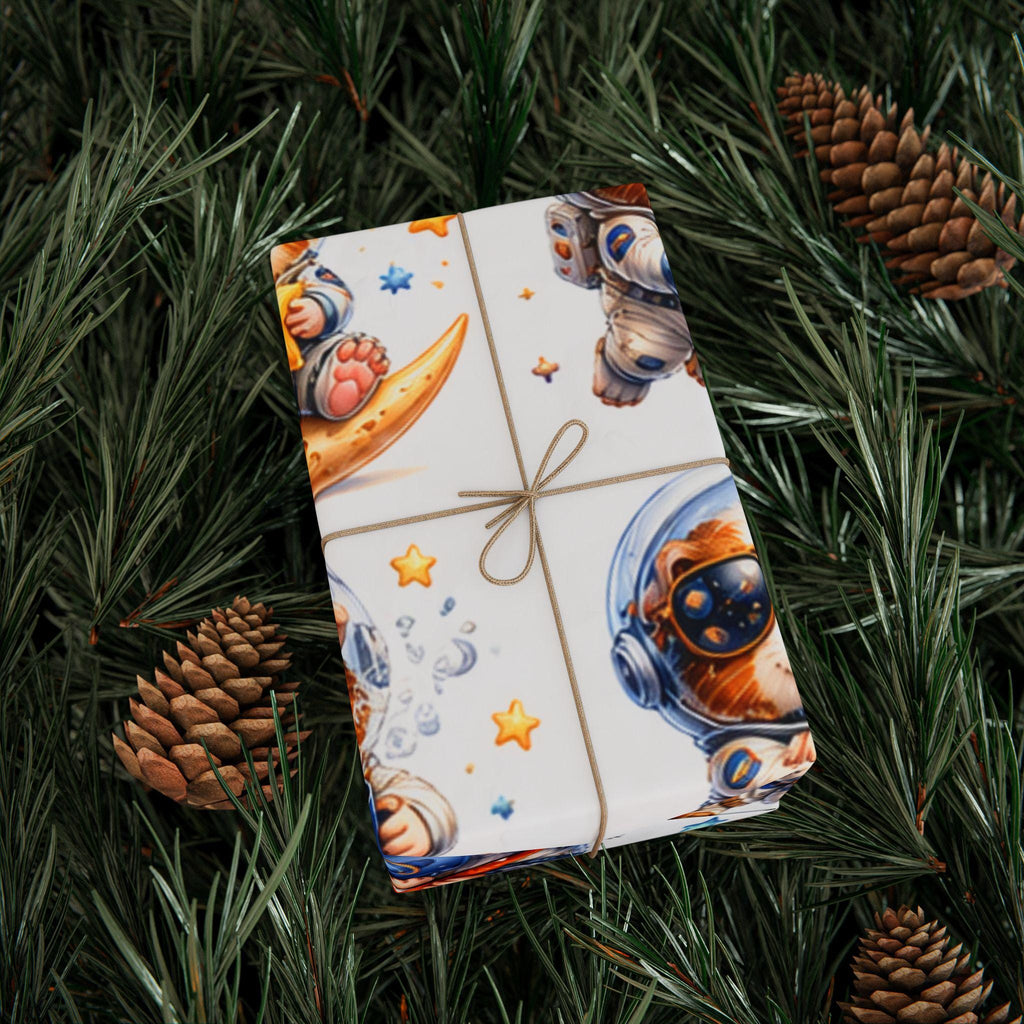 Space Guinea Pig Wrapping Paper | Astronaut Whimsical Gift Wrap, Excellent Gift!