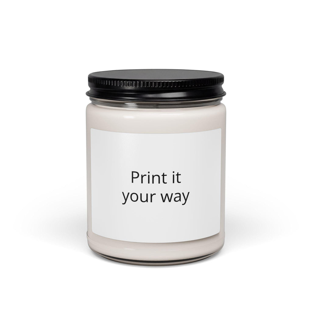 Customizable Print-It-Your-Way Label Candle 9oz Soy Candle, Excellent Gift!