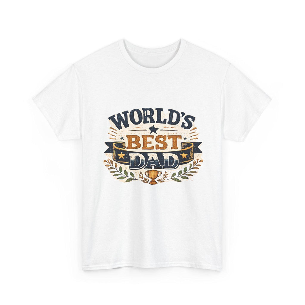 World's Dad Trophy Laurel T-Shirt | Father's Day Gift Tee, Excellent Gift!