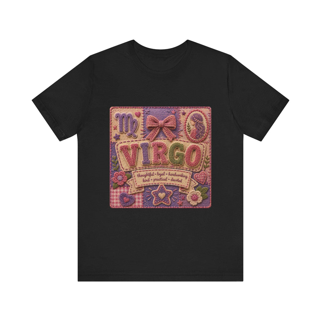 Virgo Patchwork Tee | Astrological Sign, Zodiac Traits Design, Excellent Gift!