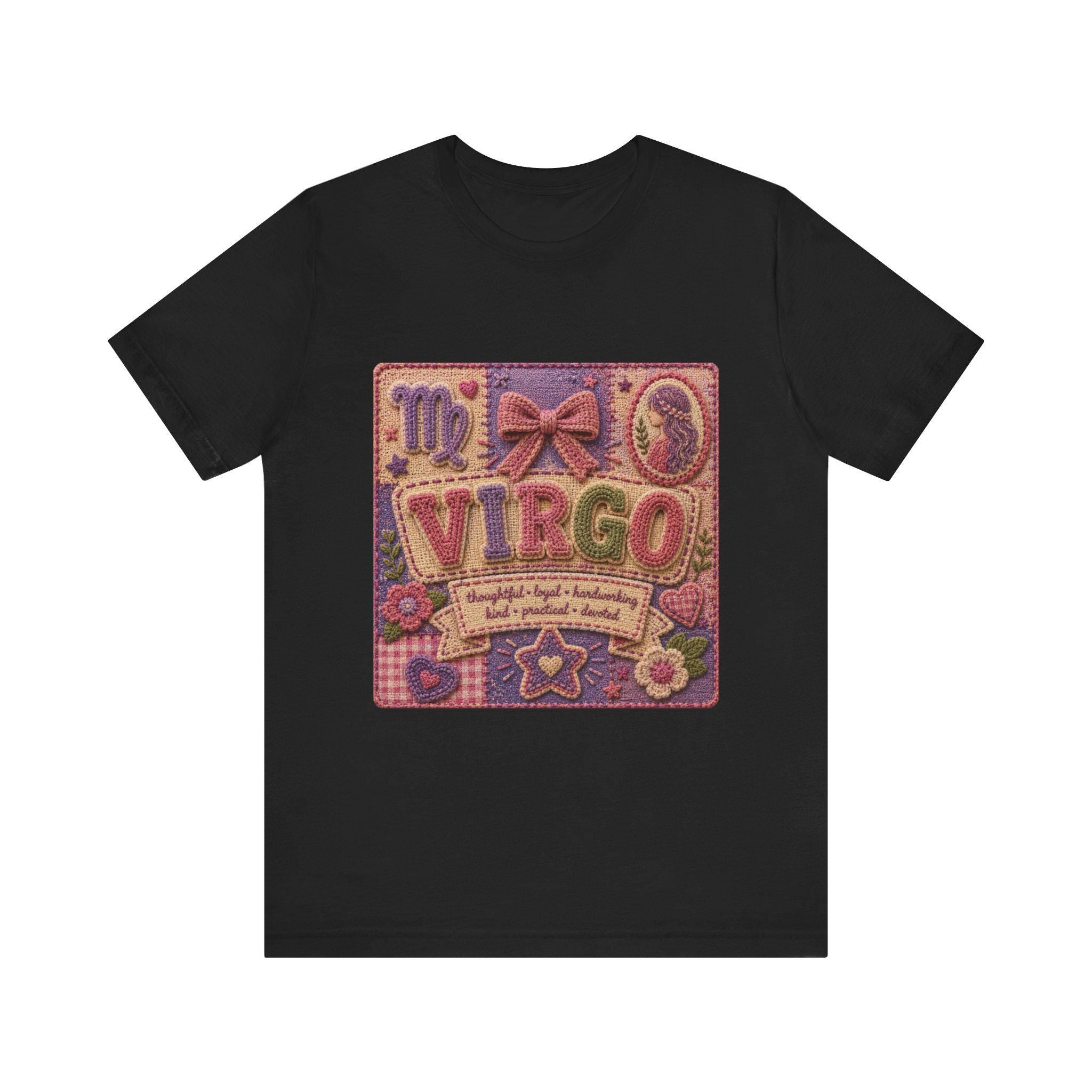 Virgo Patchwork Tee | Astrological Sign, Zodiac Traits Design, Excellent Gift!
