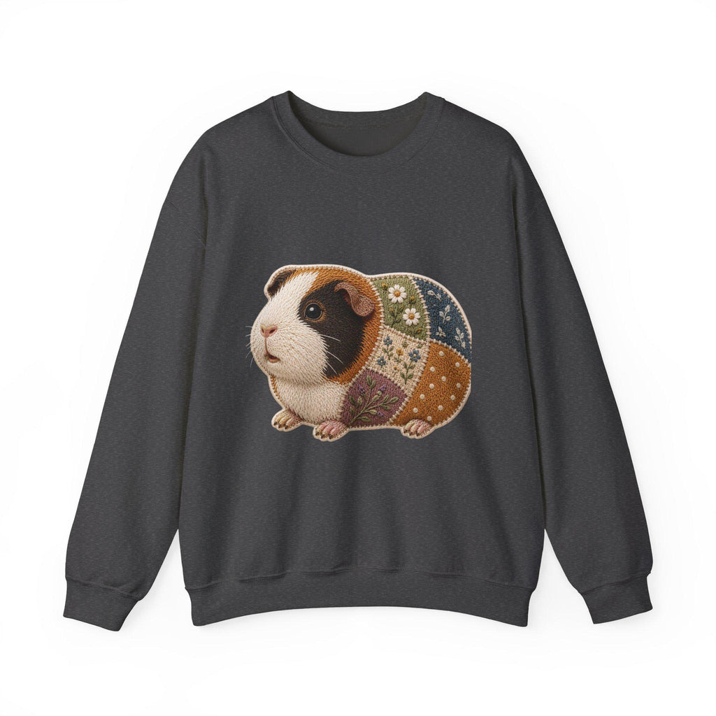 Patchwork Guinea Pig Embroidered Sweatshirt | Cozy Crewneck Pet Lover Gift, Excellent Gift!