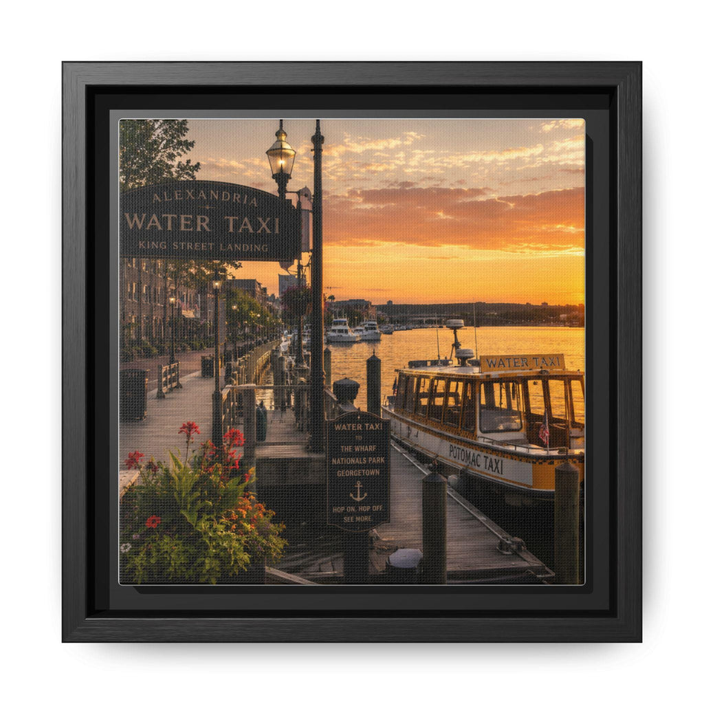 Alexandria VA Harbor Water Taxi Sunset Art (Digital Download) King Street Landing Waterfront Scene, Excellent Gift!