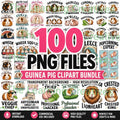 100 Guinea Pig PNG Clipart Bundle, Commercial Use Graphics (Digital Download), Excellent Gift!