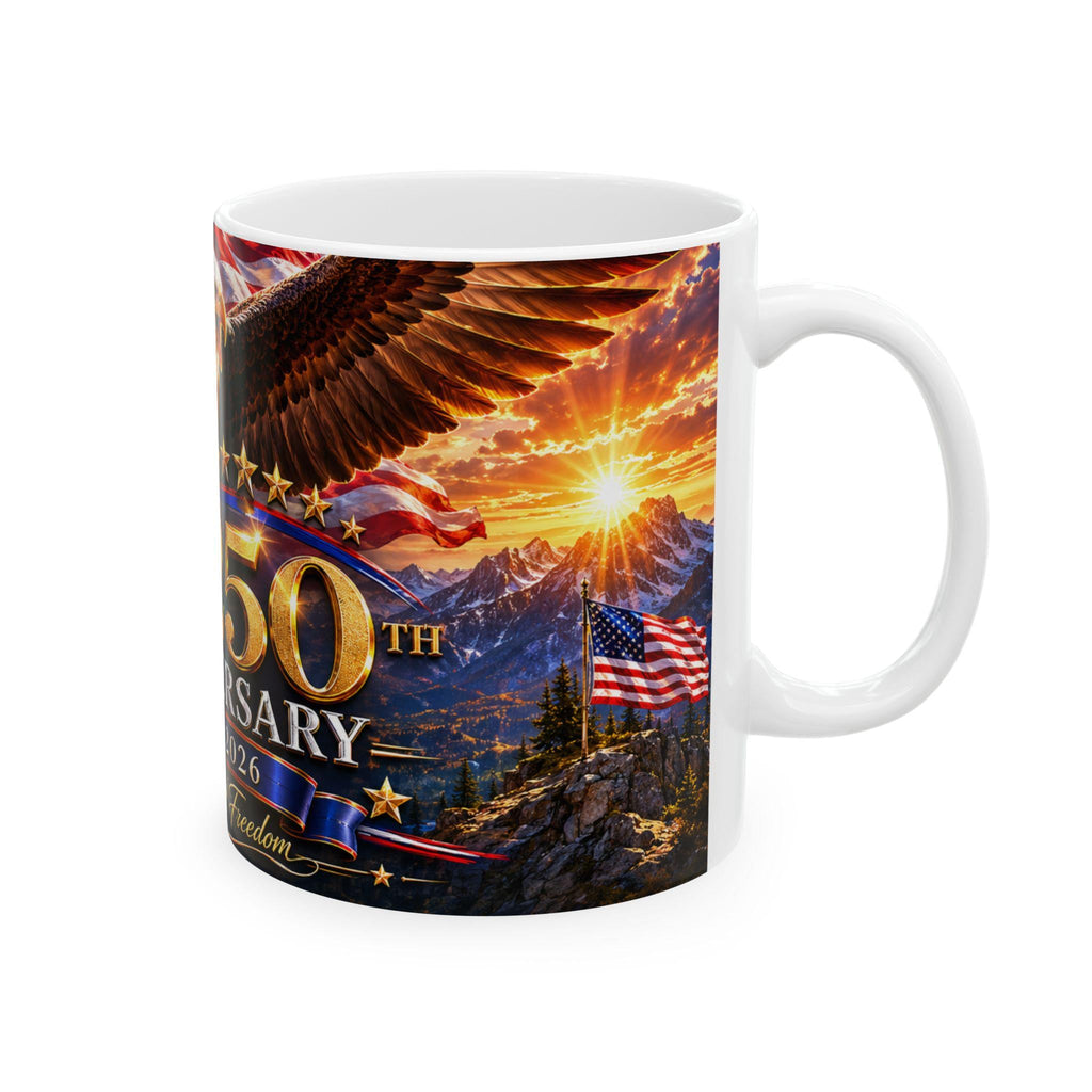 250th Anniversary Eagle Mug | 1776-2026 Patriotic Ceramic Coffee Cup, Excellent Gift!