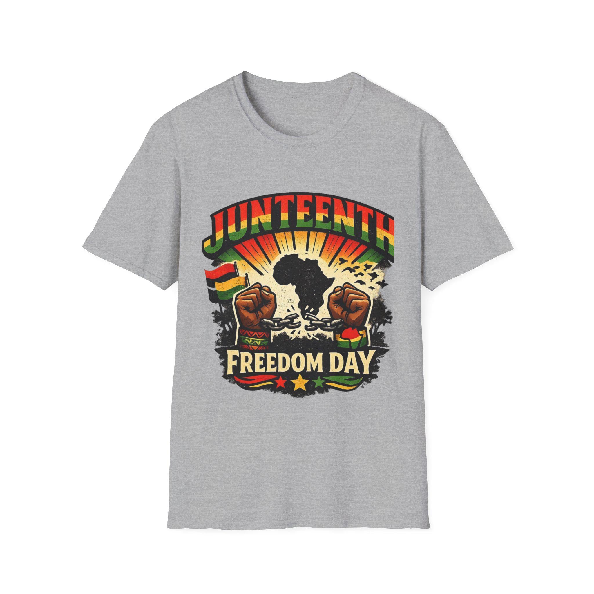 Juneteenth Freedom Day T-Shirt | African Fist, Pan-African Colors