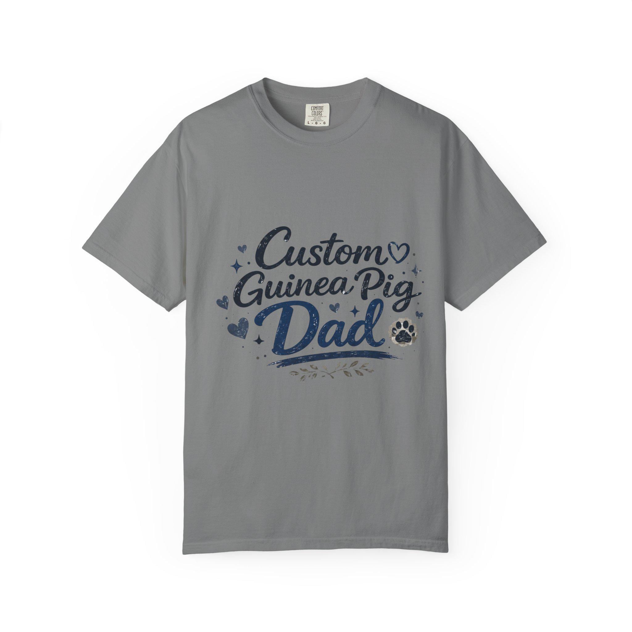 Custom Personalized Guinea Pig Dad T-Shirt | Personalized Small Pet Owner Tee, Excellent Gift!