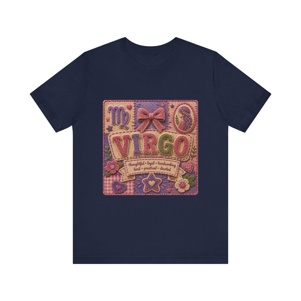 Virgo Patchwork Tee | Astrological Sign, Zodiac Traits Design, Excellent Gift!