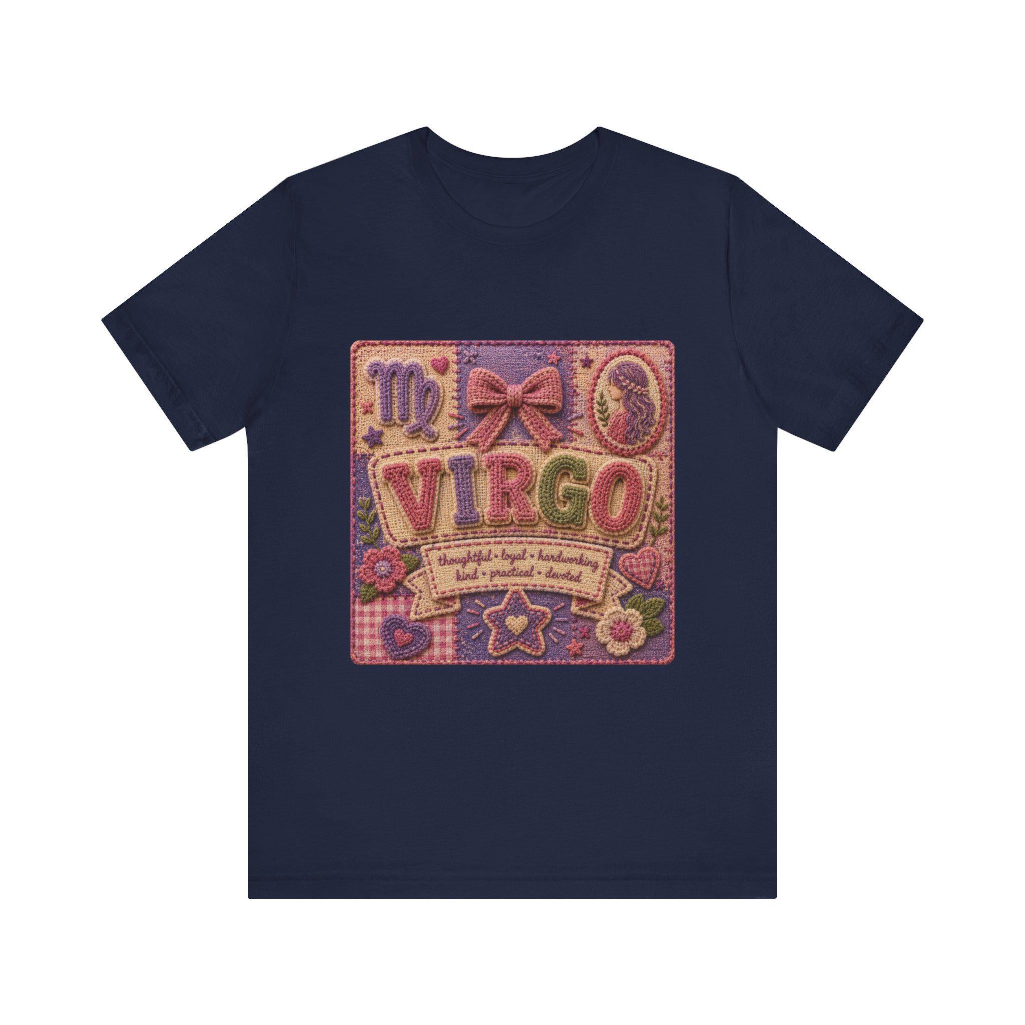 Virgo Patchwork Tee | Astrological Sign, Zodiac Traits Design, Excellent Gift!