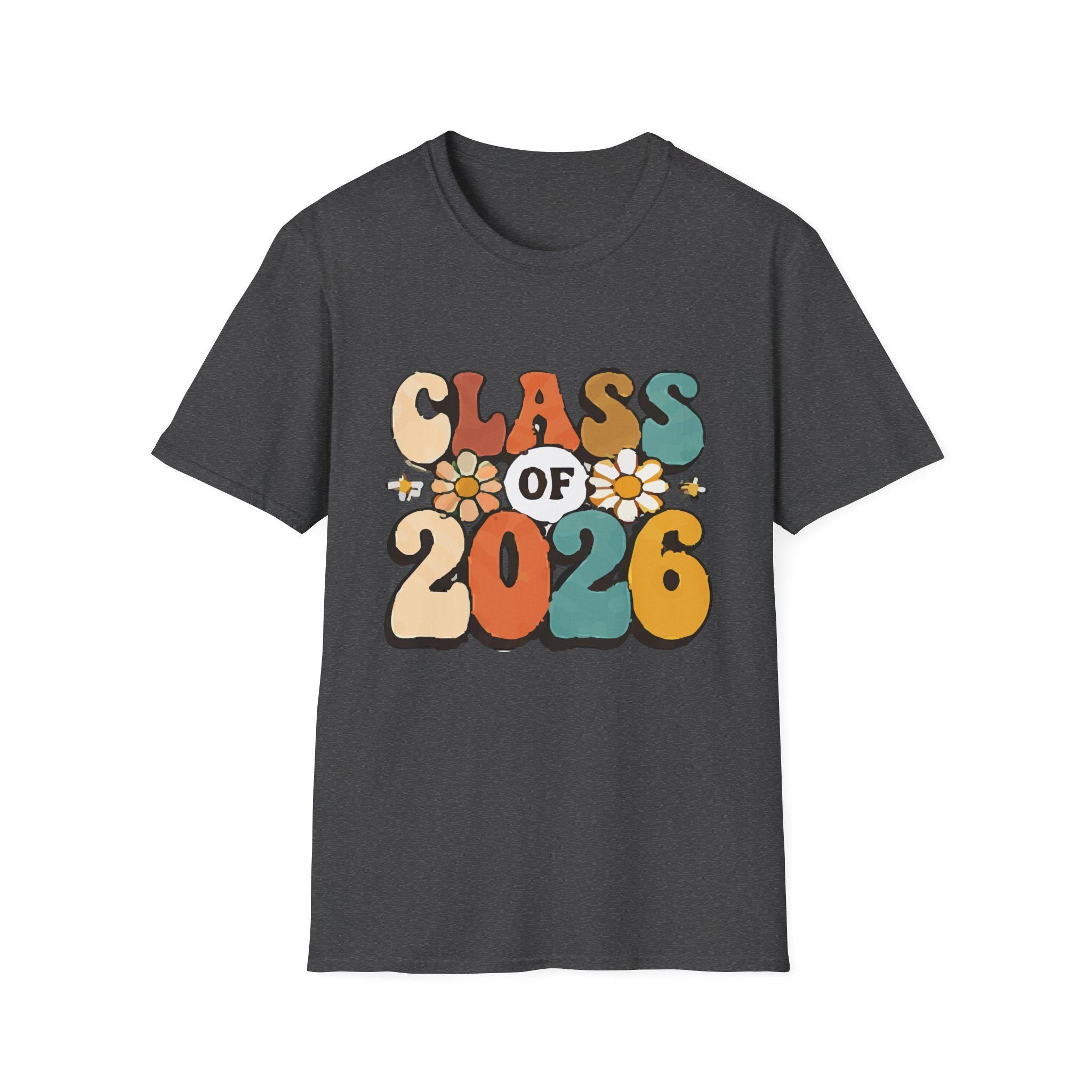 Class of 2026 Retro Flowers T-Shirt | Graduation Tee