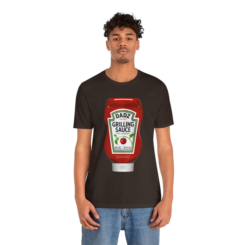 Dad Grilling Sauce ketchup bottle T-Shirt | BBQ BBQing Tee, Excellent Gift!