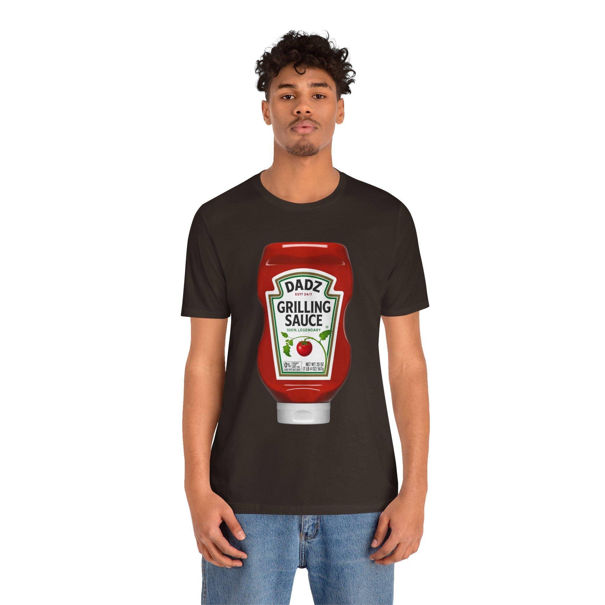Dad Grilling Sauce ketchup bottle T-Shirt | BBQ BBQing Tee, Excellent Gift!