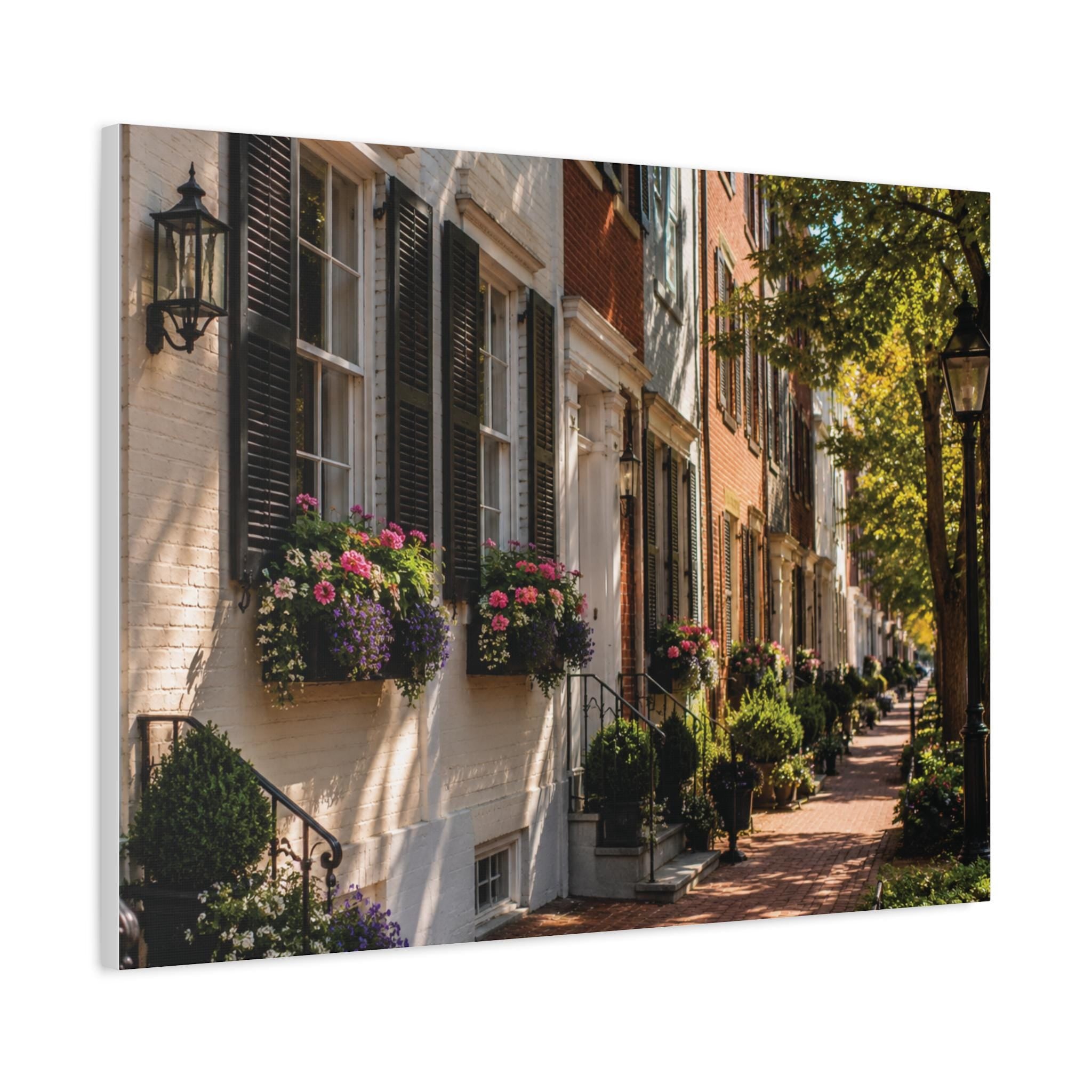 Old Town Alexandria Rowhomes Print | Historic Virginia Architecture (Digital Download), Excellent Gift!