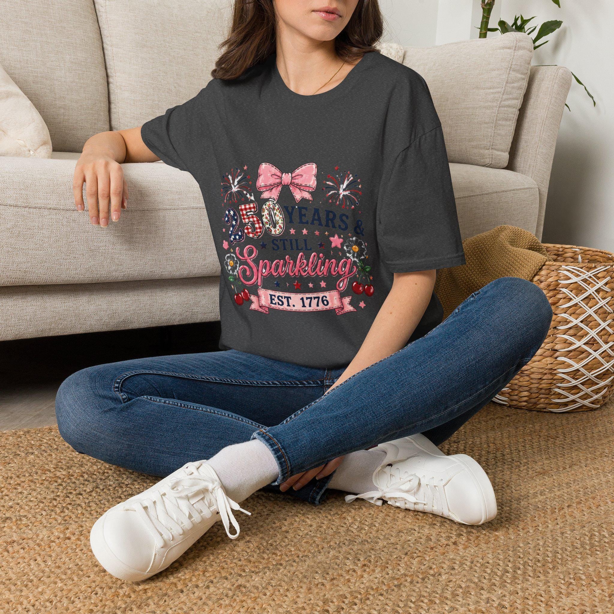 250 Years Sparkling T-Shirt | Patriotic 1776 America USA Tee, Excellent Gift!