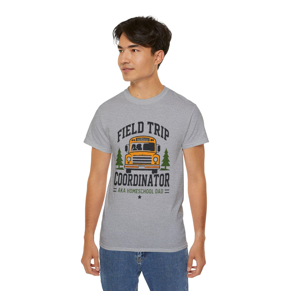 Field Trip Coordinator T-Shirt | School Bus Homeschool Dad Tee |  Father's Day, Dad Birthday Gift, Excellent Gift!