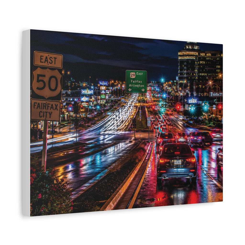 Route 50 Nightscape Print | Fairfax VA Photography (Digital Download), Excellent Gift!