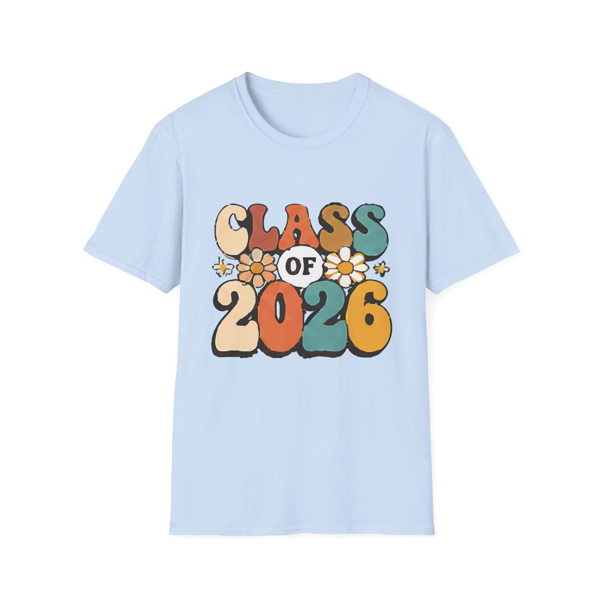 Class of 2026 Retro Flowers T-Shirt | Graduation Tee