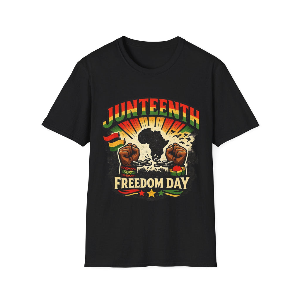 Juneteenth Freedom Day T-Shirt | African Fist, Pan-African Colors
