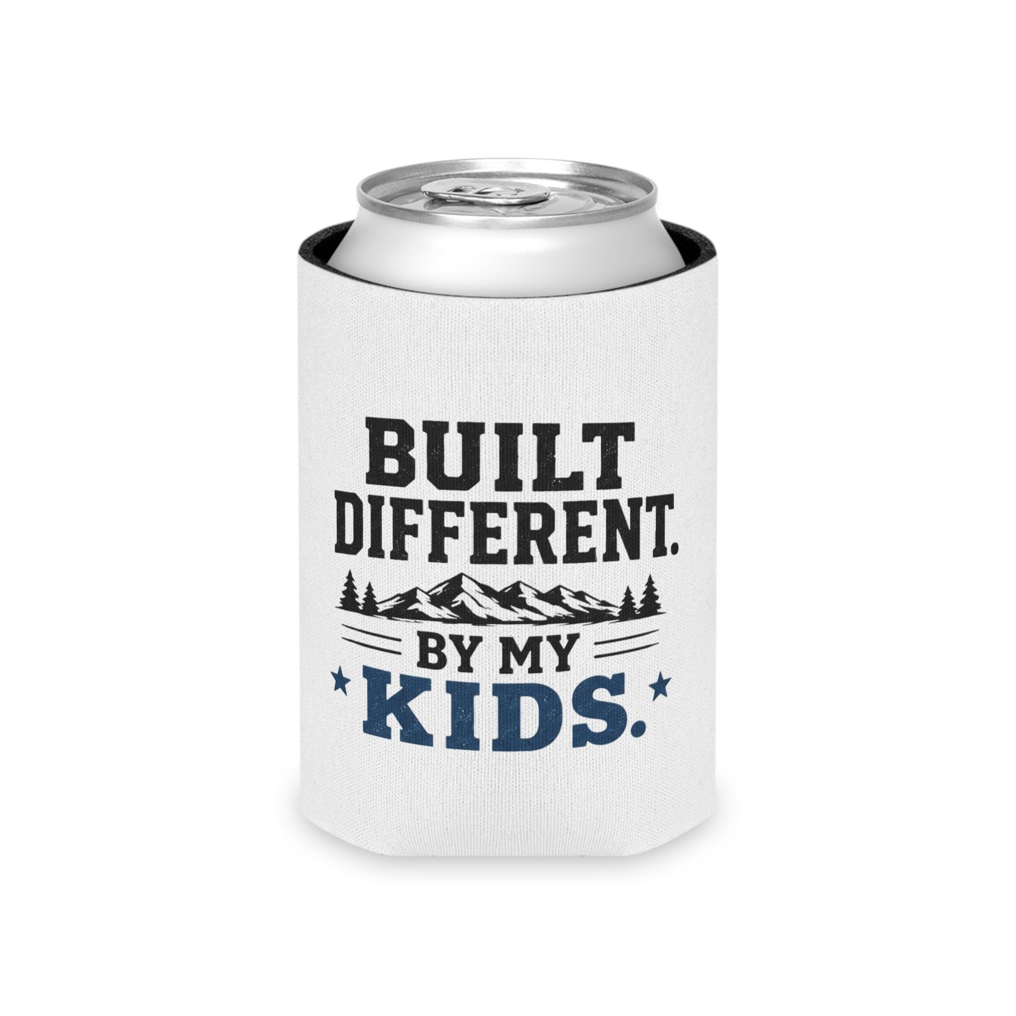 Built Different Can Cooler | Mountain Dad Humor Koozie, Excellent Gift!