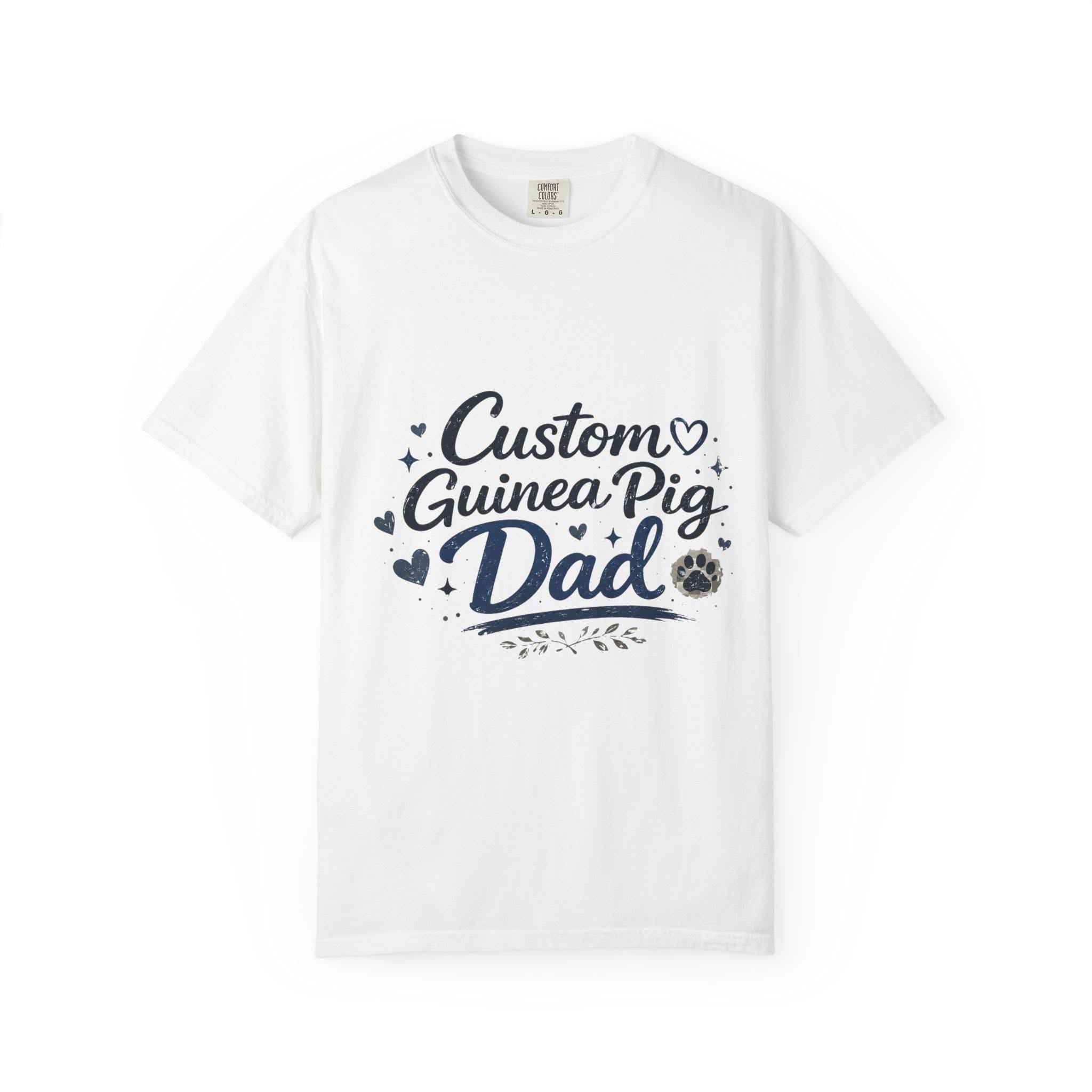 Custom Personalized Guinea Pig Dad T-Shirt | Personalized Small Pet Owner Tee, Excellent Gift!