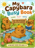 Capybara Busy Book Printable, Gift for Parents, Preschool Fine Motor Activities, Toddler Quiet Book PDF, Homeschool Learning Binder