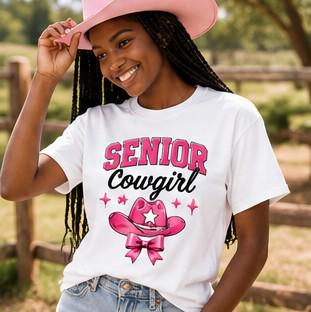 75 Senior Cowgirl 2027 PNG Bundle, Class of 2027 Coquette PNG, Pink Western Senior Designs, Graduation Shirt PNG, Cowgirl Graduate Clipart