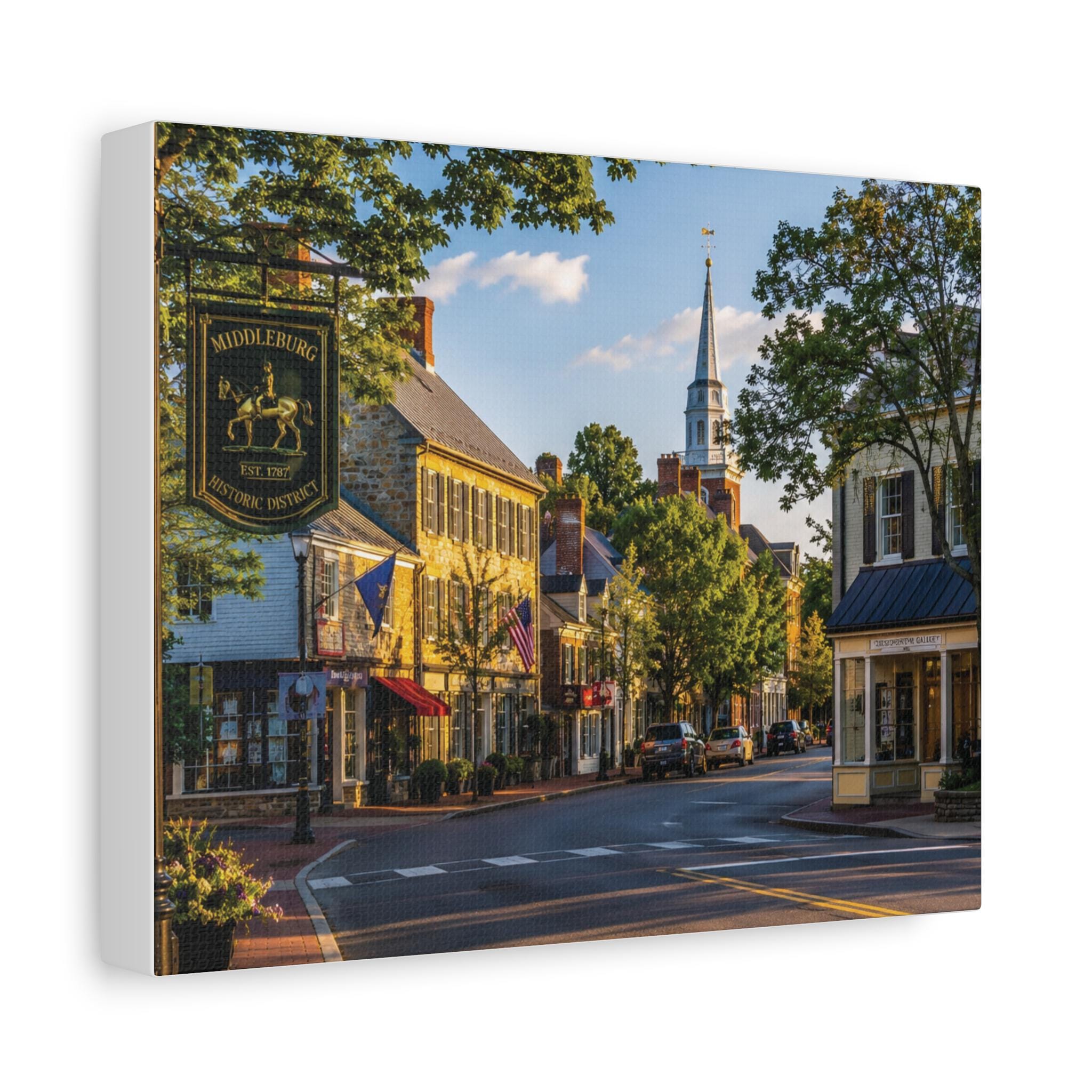 Middleburg Virginia Historic District Print | Loudoun Horse Country Art (Digital Download), Excellent Gift!