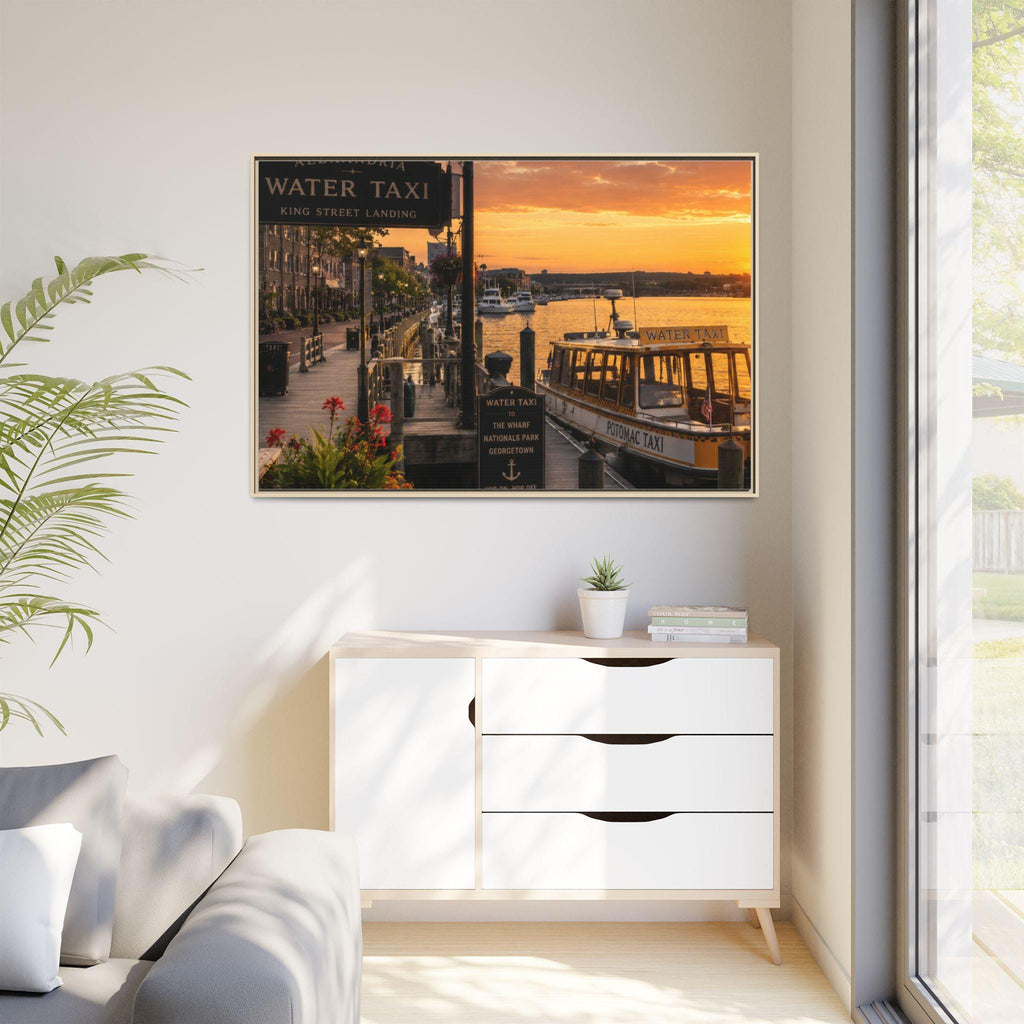 Alexandria VA Harbor Water Taxi Sunset Art (Digital Download) King Street Landing Waterfront Scene, Excellent Gift!