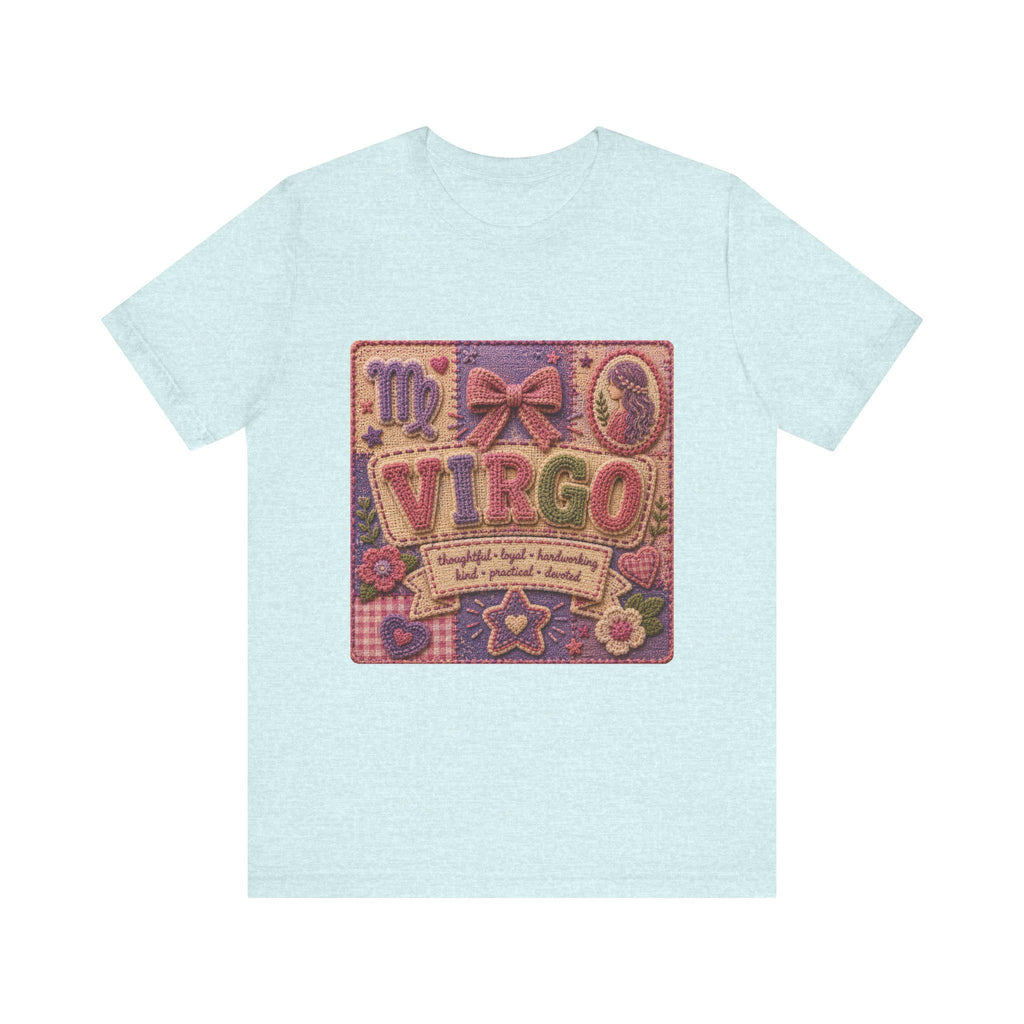 Virgo Patchwork Tee | Astrological Sign, Zodiac Traits Design, Excellent Gift!