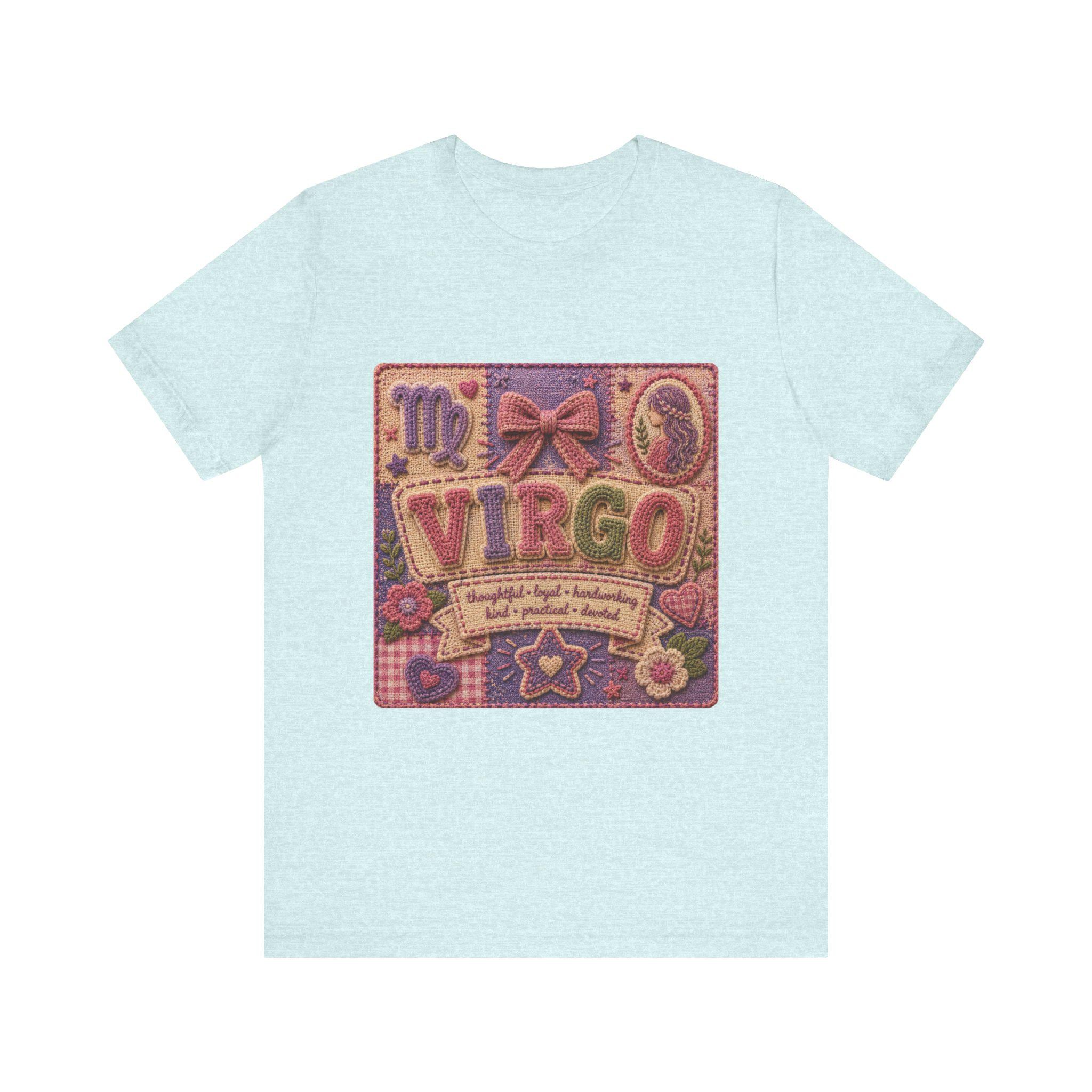 Virgo Patchwork Tee | Astrological Sign, Zodiac Traits Design, Excellent Gift!